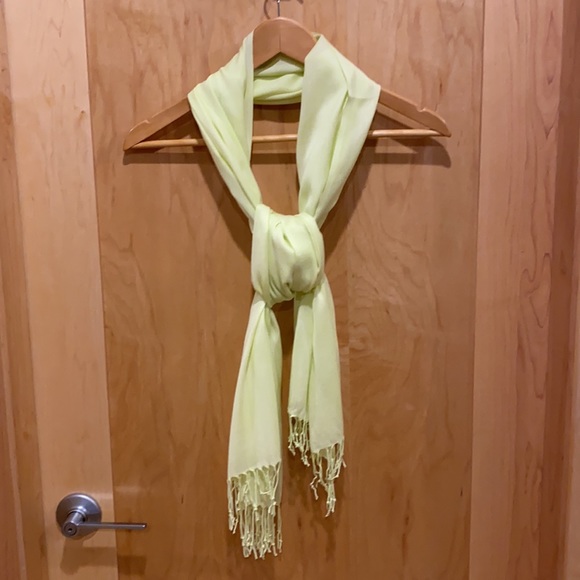 Lemon Yellow Pashmina-Style Scarf - Picture 11 of 11